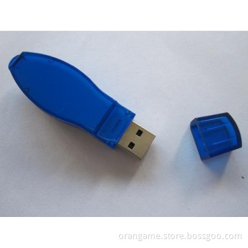 Blue Color Cheaper Plastic USB Flash Drive, Free Sample Provided on Request!